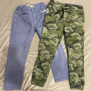 Denim&Co Kids Casual Bottoms in Blue and Camouflage
